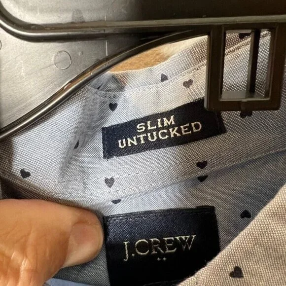 J.Crew Mens $90 Slim Untucked Printed Flex Casual Shirt Size M BL182 - Picture 4 of 7